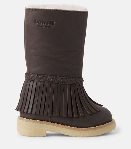 Botas Daffy de piel con flecos - Donsje - Modalova