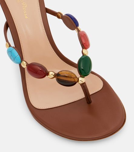 Embellished leather thong sandals - Gianvito Rossi - Modalova