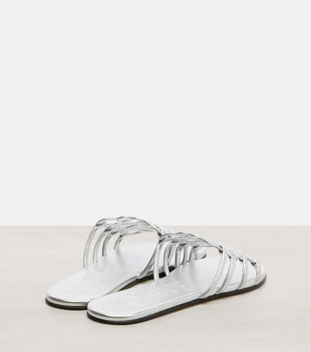 Pantoletten Petal Anagram aus Metallic-Leder - Loewe - Modalova