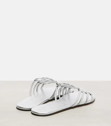 Loewe Petal Anagram leather slides - Loewe - Modalova