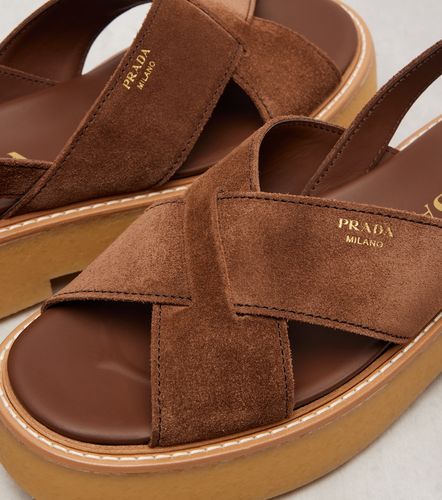 Prada Suede platform sandals - Prada - Modalova
