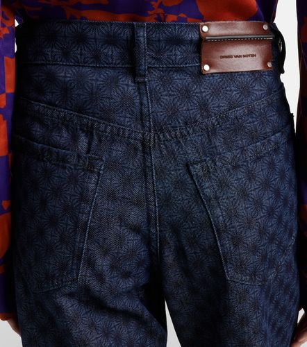 Jeans anchos florales - Dries Van Noten - Modalova
