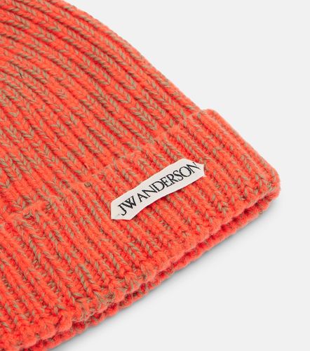 Berretto in lana e cotone a coste - JW Anderson - Modalova