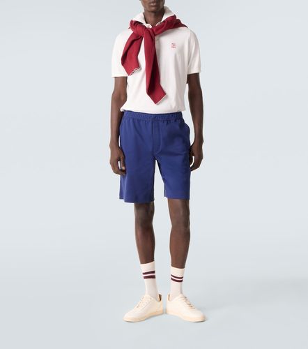 Polo de piqué de algodón bordado - Brunello Cucinelli - Modalova