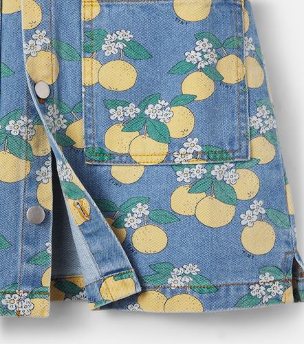 Vestido camisero Oranges de denim estampado - Tinycottons - Modalova