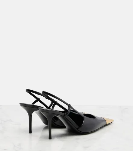 Jeanne 75 leather slingback pumps - Saint Laurent - Modalova