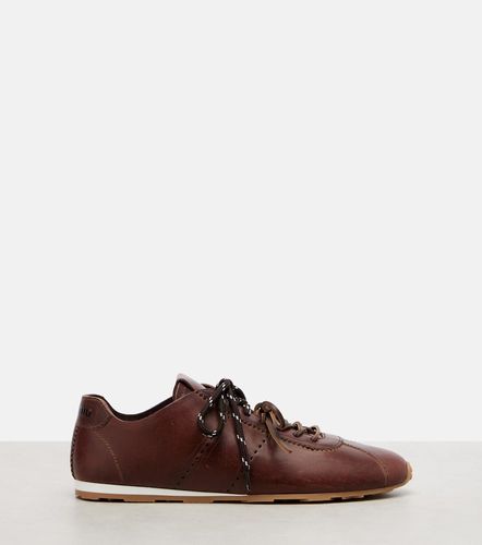 Miu Miu Plume leather sneakers - Miu Miu - Modalova