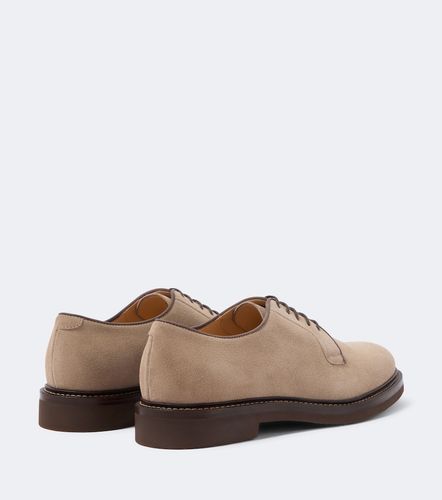 Derby-Schuhe aus Veloursleder - Brunello Cucinelli - Modalova
