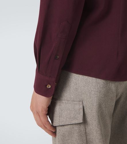 Camisa de piqué de algodón - Brunello Cucinelli - Modalova