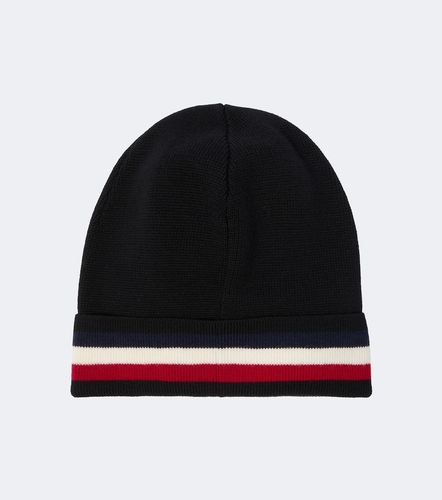 Berretto in lana vergine tricolore - Moncler - Modalova