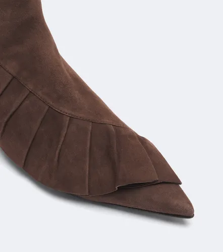 Ruffled suede ankle boots - JW Anderson - Modalova