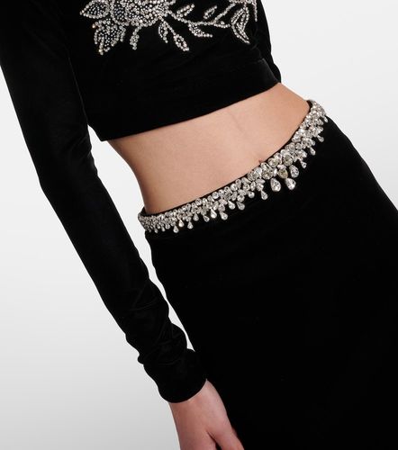 Top cropped e gonna lunga con ricamo - Miss Sohee - Modalova
