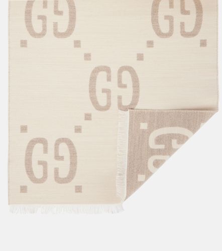 Gucci Bufanda de lana y seda con GG - Gucci - Modalova