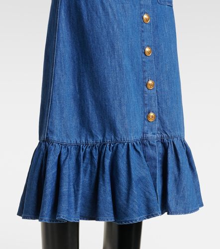 Valentino Falda midi de denim - Valentino - Modalova