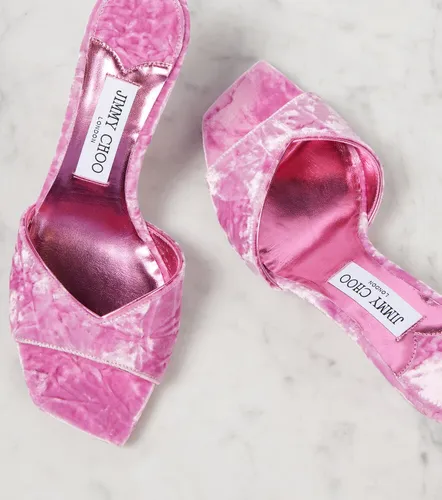 Jimmy Choo Skye 70 velvet mules - Jimmy Choo - Modalova