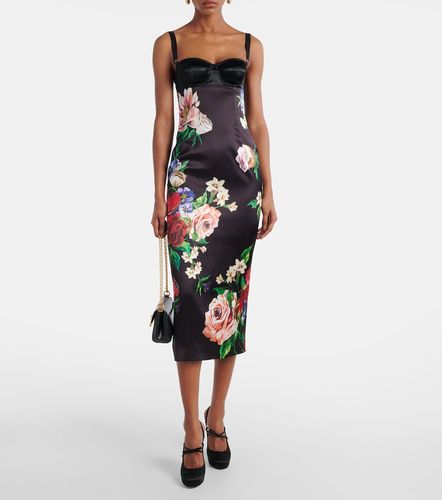 Dolce&Gabbana Midikleid aus Satin - Dolce&Gabbana - Modalova