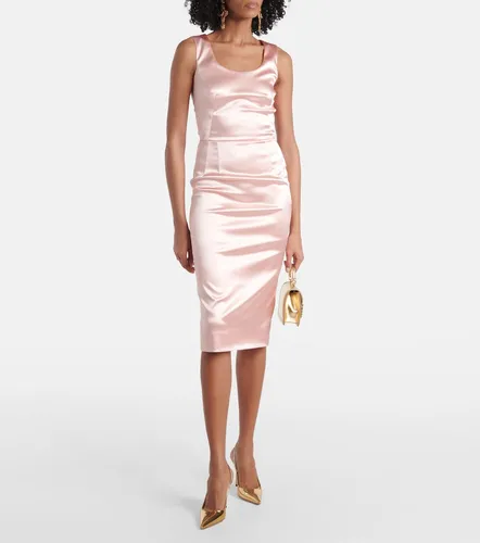 Vestido midi de satén - Dolce&Gabbana - Modalova
