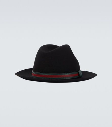 Gucci Hut Web Stripe aus Wolle - Gucci - Modalova