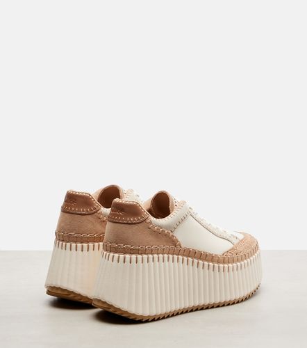 Nama leather platform sneakers - Chloe - Modalova