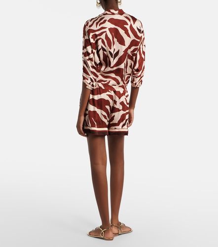 Isabelle printed satin shorts - Poupette St Barth - Modalova