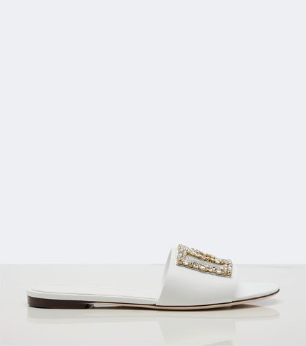 DG embellished leather slides - Dolce&Gabbana - Modalova