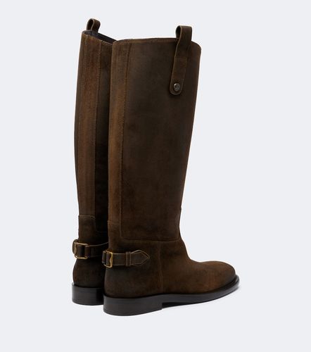 Botas altas Cavalier de ante - Burberry - Modalova