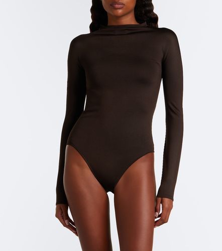 Alaia Silk-blend jersey bodysuit - Alaia - Modalova