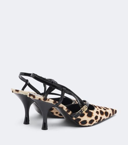 Slingback-Pumps Double T aus Kalbshaar - Tory Burch - Modalova