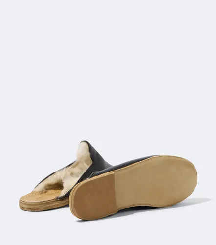 Sabah Shearling-lined leather mules - Sabah - Modalova