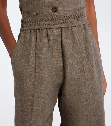 Linen wide-leg pants - Brunello Cucinelli - Modalova