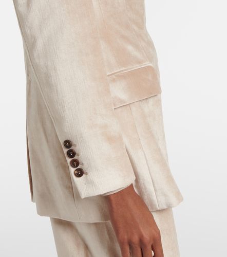 Cotton-blend velvet blazer - Brunello Cucinelli - Modalova