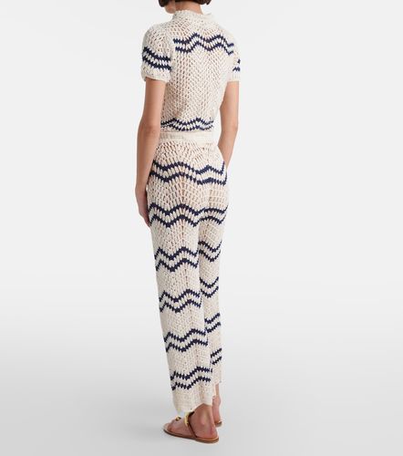 Pantalones anchos Nautical en croché de algodón - Anna Kosturova - Modalova