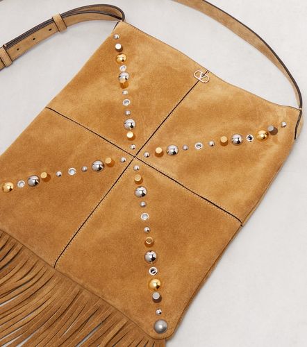 Borsa a spalla Nellcôte Medium in suede - Valentino Garavani - Modalova