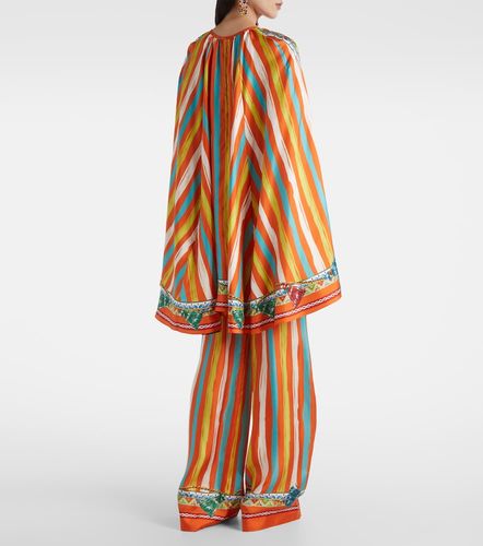 Camicia oversize in seta a righe - Dolce&Gabbana - Modalova