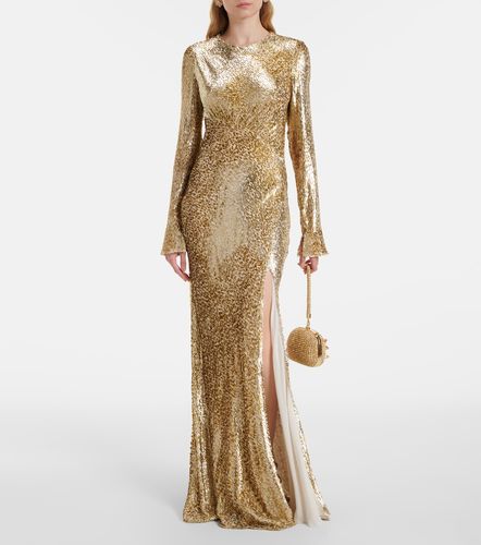 Fil Coupe open-back maxi dress - Self-Portrait - Modalova