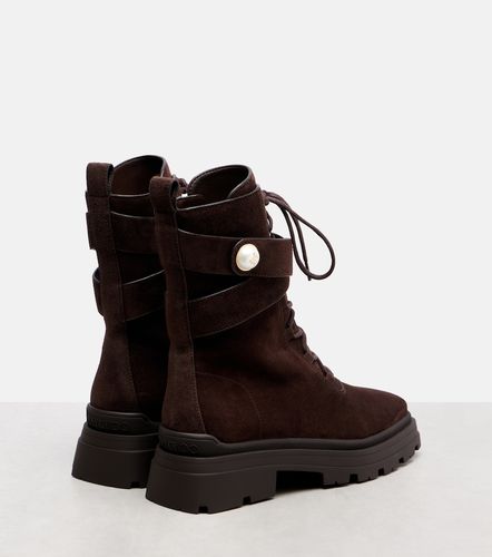 Noemi 45 suede combat boots - Jimmy Choo - Modalova