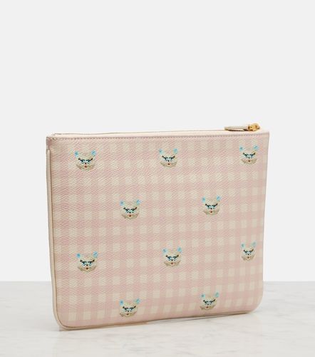 VLogo Medium printed leather pouch - Valentino Garavani - Modalova