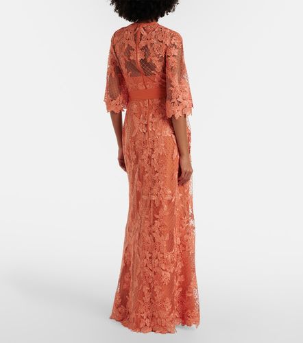 Embroidered lace and tulle gown - Elie Saab - Modalova
