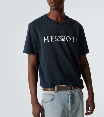 Camiseta de jersey en mezcla de algodón - Loewe - Modalova