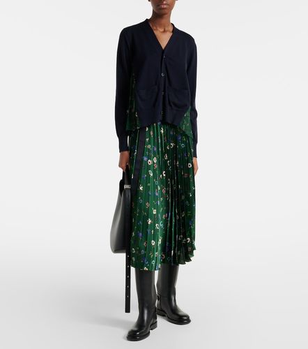 Sacai Cárdigan de algodón floral - Sacai - Modalova