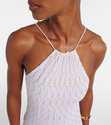 Halterneck open-back lame gown - Missoni - Modalova