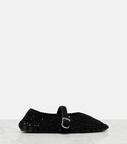 Braided satin cord ballet flats - Alaia - Modalova