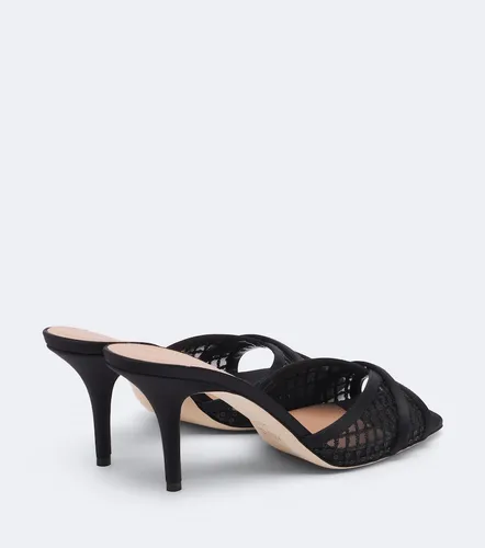 Perla satin and mesh mules - Malone Souliers - Modalova