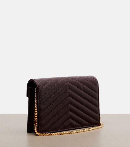 Cassandre embellished leather wallet on chain - Saint Laurent - Modalova