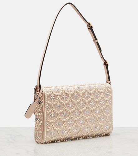 Borsa a spalla DeVain Small in raso - Valentino Garavani - Modalova