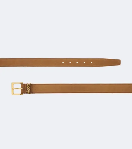 Saint Laurent Cassandre suede belt - Saint Laurent - Modalova