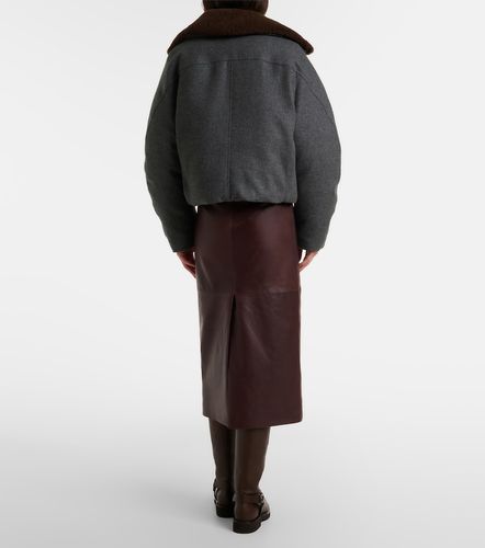 Midirock aus Leder - Brunello Cucinelli - Modalova