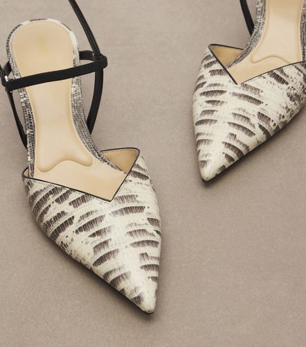 Colibri snake-effect leather slingback pumps - Fendi - Modalova