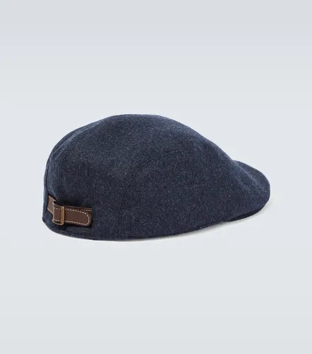 Cappello in lana con logo - Brunello Cucinelli - Modalova