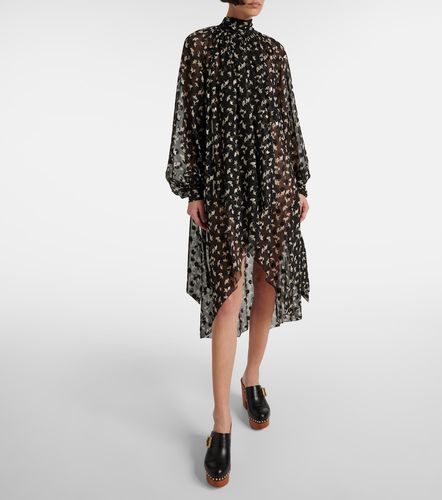 Chloé Abito midi in seta con stampa floreale - Chloe - Modalova